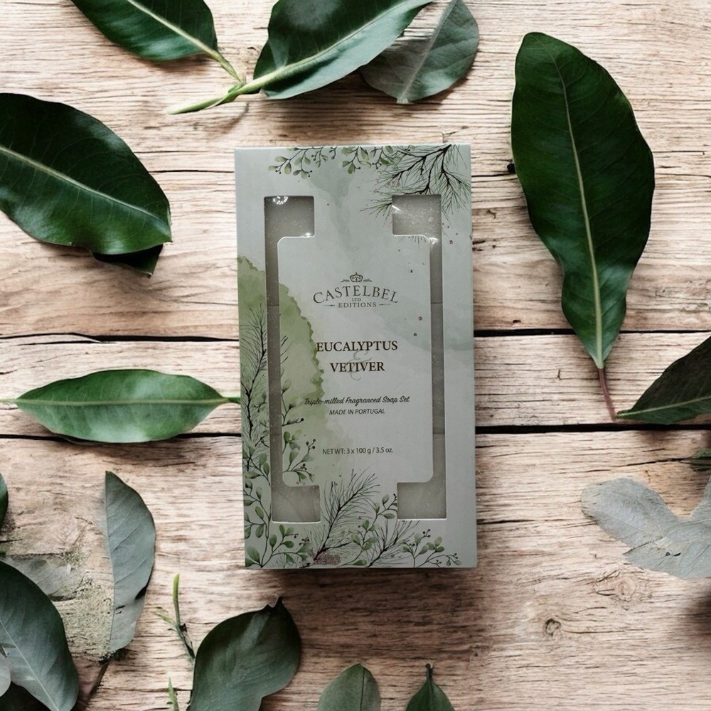 Castelbel Eucalyptus & Vetiver‎ Soap Set NEW